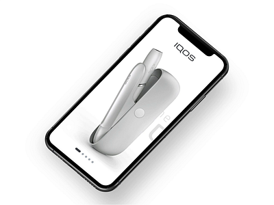 iqos - Pager animation app apple concept design dots ios pager protopie prototype swipe ui ux