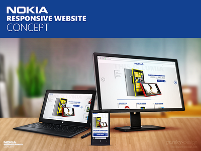 Nokia responsive website concept concept metro microsoft mobile nokia panorama redesign responsive tablet uiux website