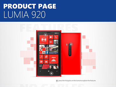  Nokia responsive website concept - product page