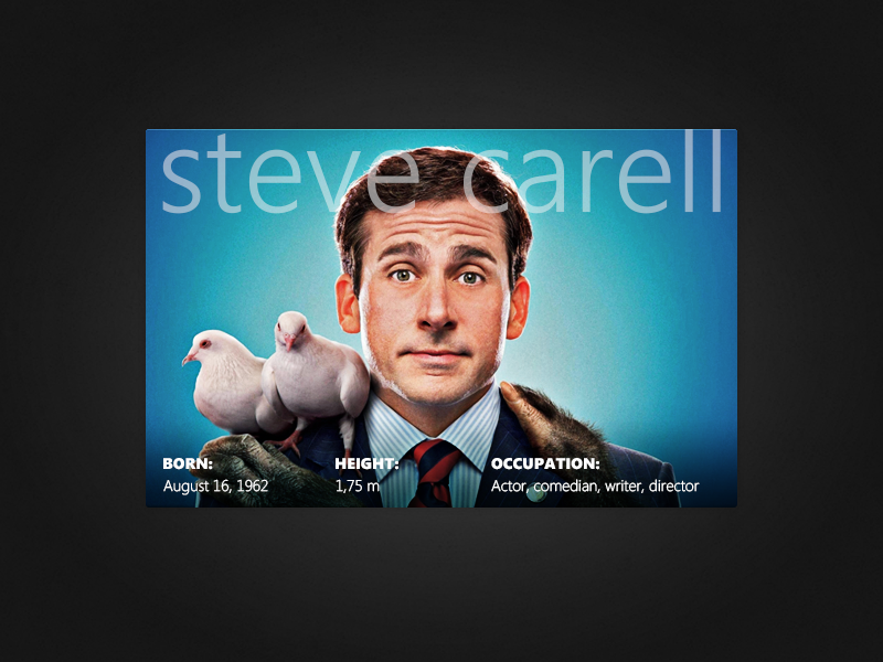 Profile Widget Rebound profile widget rebound steve carell minimal