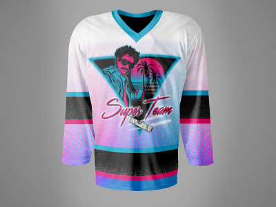 Hockey jersey for "Super Team" graphic design hockey jersey jersey