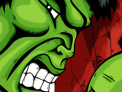 Hulk vs Superman - Part 1 board design comics hulk illustration snowboard superman vectors