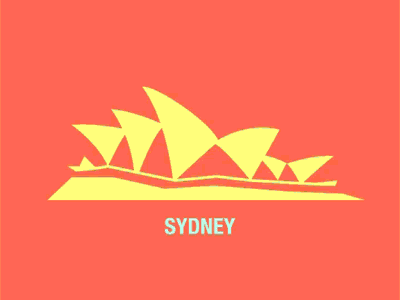 Cities of OZ animation australia cities colours gif motion motiongraphics simple speed