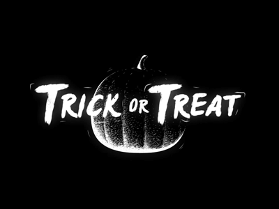 Trick or Treat - Full Design animation black drawing eye halloween monster pumpkin rad wacom