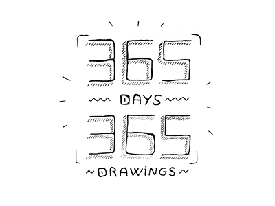 365 days - 365 drawings animation art artwork blackandwhite drawing gif illu illustration pencil sketch