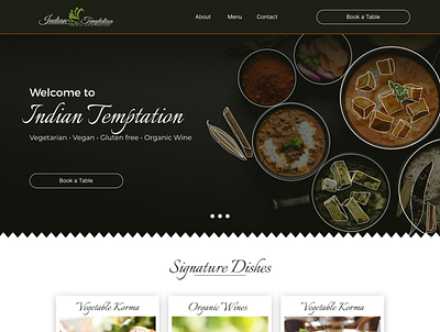 Indian Food | Website Design | BeSelective.in design food illustration restaurant ui ux website