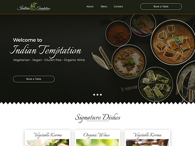 Indian Food | Website Design | BeSelective.in