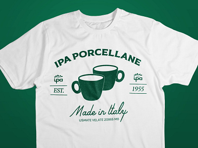 IPA Porcellane t-shirt design branding coffee corporate cups design graphic handwriting illustration illustrator lettering logo t shirt tee tshirt