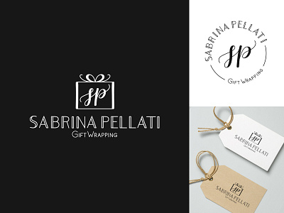 Sabrina Pellati Gift Wrapping branding design graphic handwriting illustration illustrator lettering logo typography vector