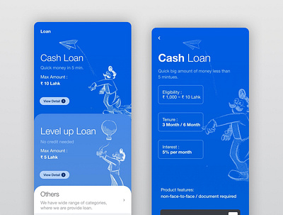 Design a Loan App account branding design finance icon illustration laon app loan mobile app ui ux ui vector