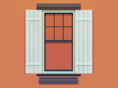 Window door flat illustration texture window