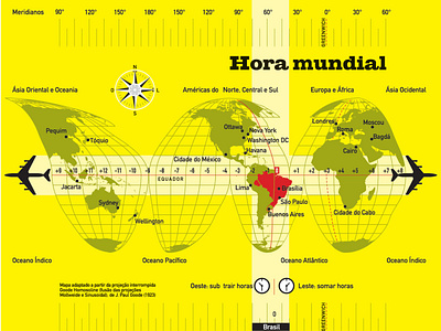 Time zone map