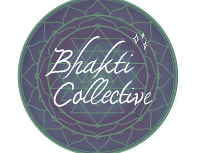 bhakti collective・social media emblem logo brand design branding design drawing graphic design illustration logo procreate social media typography