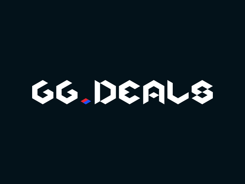 GG.DEALS bold community custom typography deal esport gaming hexagon logo mark market price comparison typography