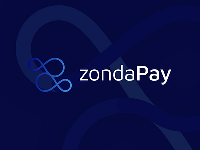 Zonda Logo app application blue branding design fintech illustration logo logotype mark sketch typography