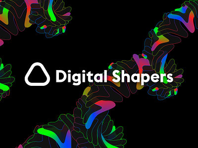 Digital Shapers and visual branding digital gradient logo organic shapers shapes triangle