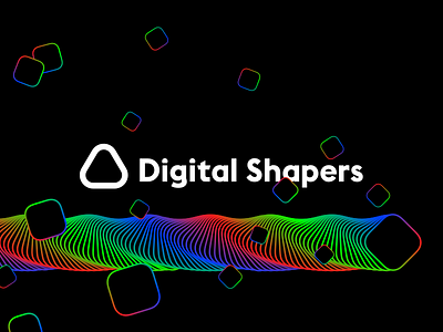 Digital Shapers and visual 2 branding digital gradient logo organic shapers shapes triangle
