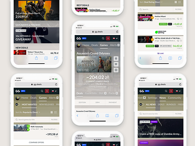 GG Deals 2.0 mobile android app dailyui design game graphic design ios mobile phone sketch ui ux
