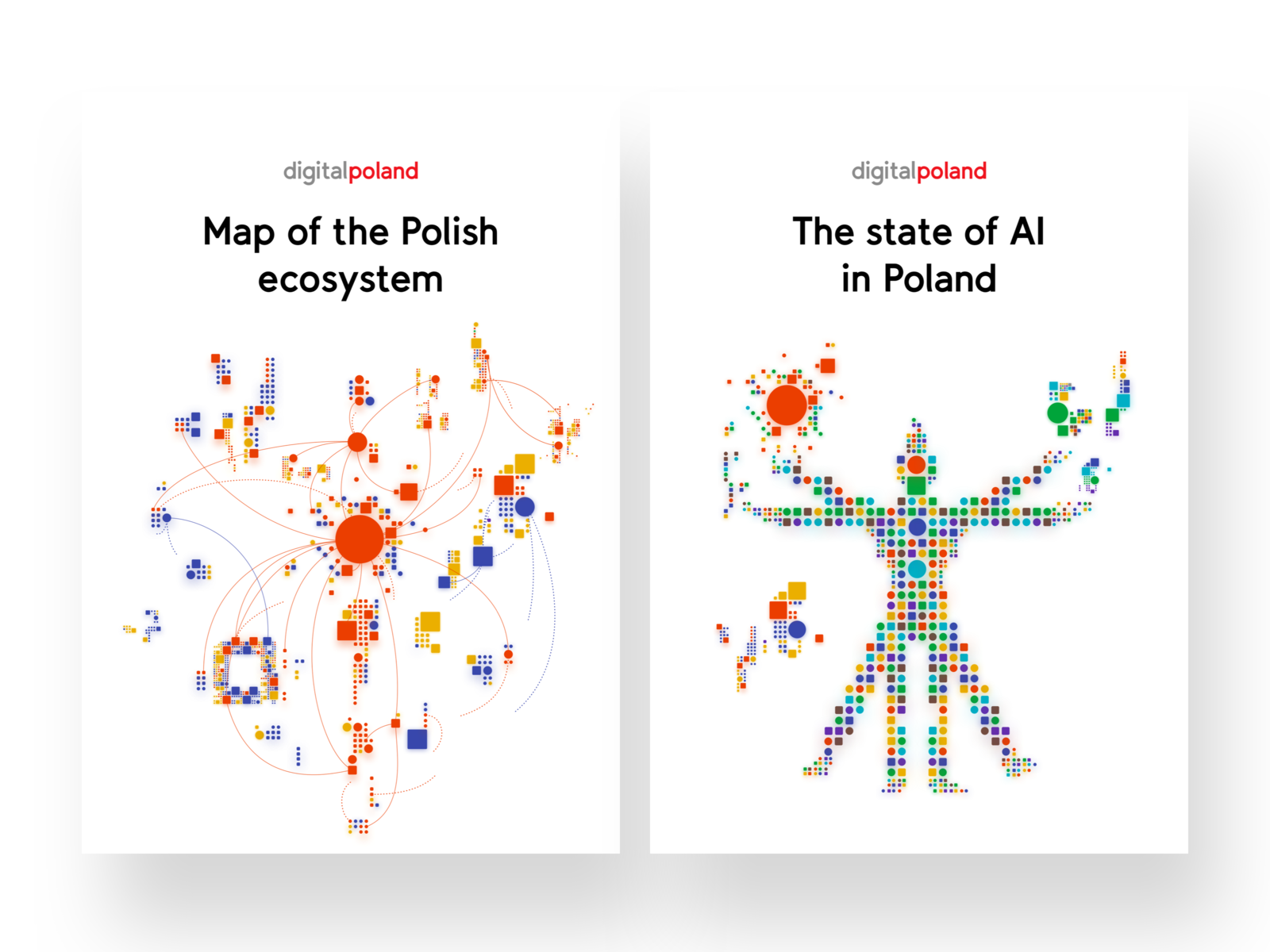 The Map of Polish AI - Report Illustrations 1 ai artificial intelligence covers digital digitalpoland illustrate illustration square