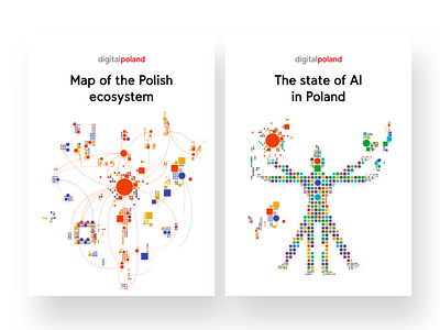 The Map of Polish AI - Report Illustrations 1 ai artificial intelligence covers digital digitalpoland illustrate illustration square