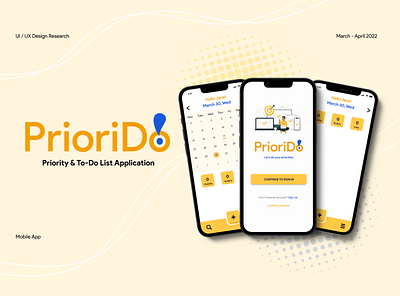 Priorido: To-Do List Application — A Case Study case study design ui uiux design ux