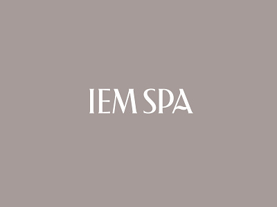 IEM SPA logotype customtype goat logo logotype spa typography