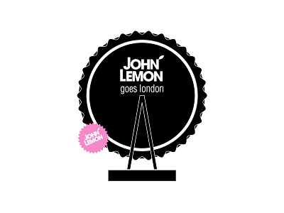 John Lemon Lemonade Promo Poster for London identity john lemon lemonade london london eye poster