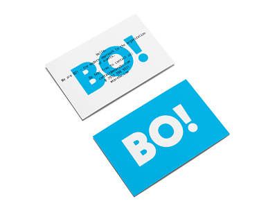 Bo! — businesscard design brand branding idea identity logo logo design logotype typographic logo typography visual identity