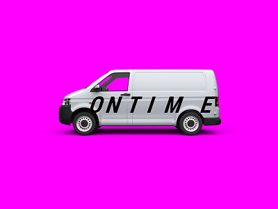 Ontime city couriers identity — the car