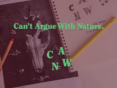 Can't Argue With Nature — logotype concept