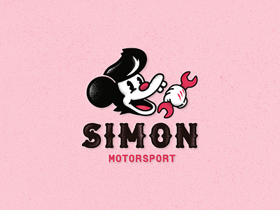 Simon Motorsport attelier branding garage illustration logo mechanic old school vector vintage workshop