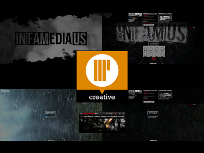 INFAMUS Media Branding Sites + Videos branding design graphic design illustration logo motion graphics music typography vector