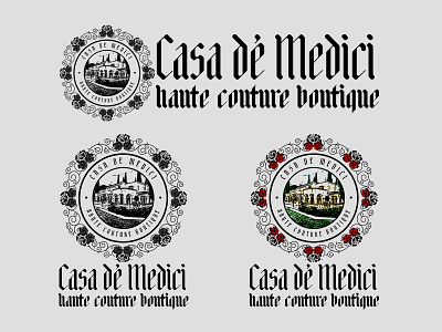 Casa de Medici - Haute Couture Boutique branding design graphic design illustration logo typography vector