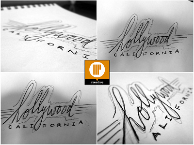 Raw Pencil+Pen Sketchbook Doodles - Hollywood California branding design graphic design illustration logo typography vector