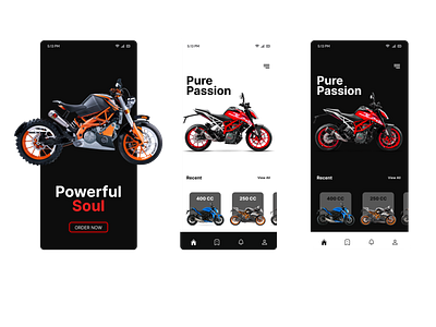 Bike App - Concept UI bike concept design mobile app mobileui ui