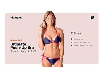 Lingerie Store Website UI bikini design lingerie mobile app mobileui model ui