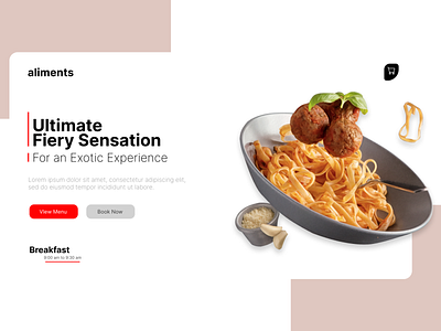 Food Website Template UI branding concept design design burger web websiteui
