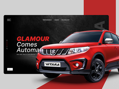 4WD Car/SUV - Website UI car concept design ui web website