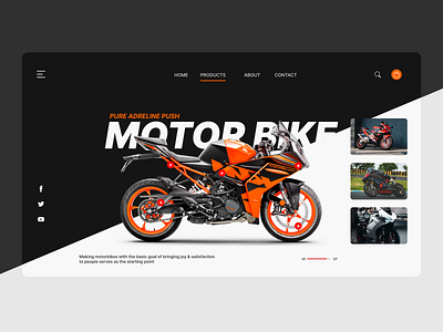 Motor Bike Website- Concept UI