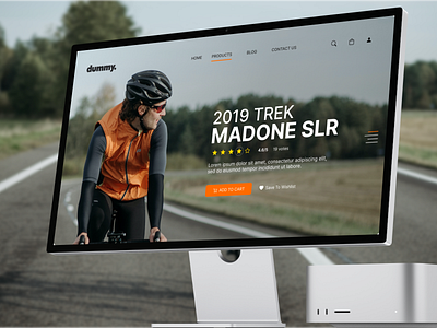Bicycle Website- Concept UI bicycle bike concept design ui web
