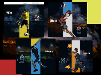 Sports Website UI branding concept design logo ui