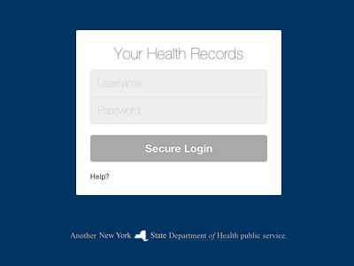 Health Records Login