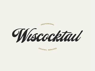 Wiscocktail Logo Design, 2020 adobe branding cocktail craft cocktail graphic design lettering logo logo design typography vector