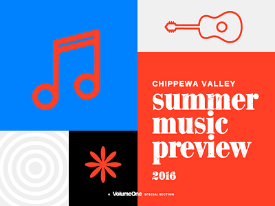 Chippewa Valley Summer Music Preview Branding chippewa valley design eau claire guitar local midwest music psychadellic summer summertime vintage wisconsin