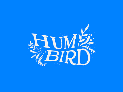 Humbird Logo band band logo branding flora hand lettering illustration lettering logo music nature typography