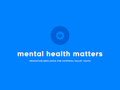 Mental Health Matters Concept Logo badge brand branding flower heart icon iconography logo logo design mark mental health youth