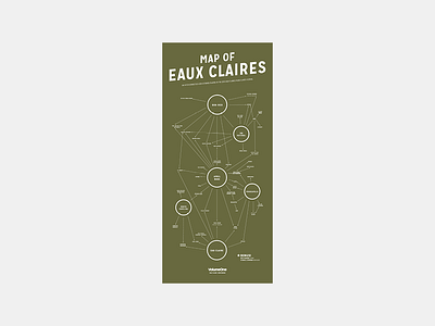 Map of Eaux Claires Festival Poster eaux claires forest graphic design midwest music music festival nature poster design posters print screenprint