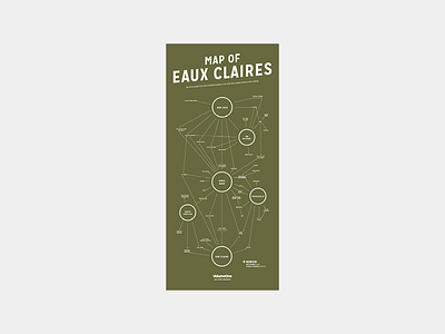 Map of Eaux Claires Festival Poster