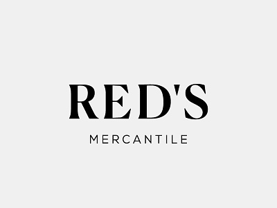 Red's Mercantile Logo Design, 2018
