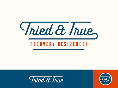 Tried And True Logo branding logo type